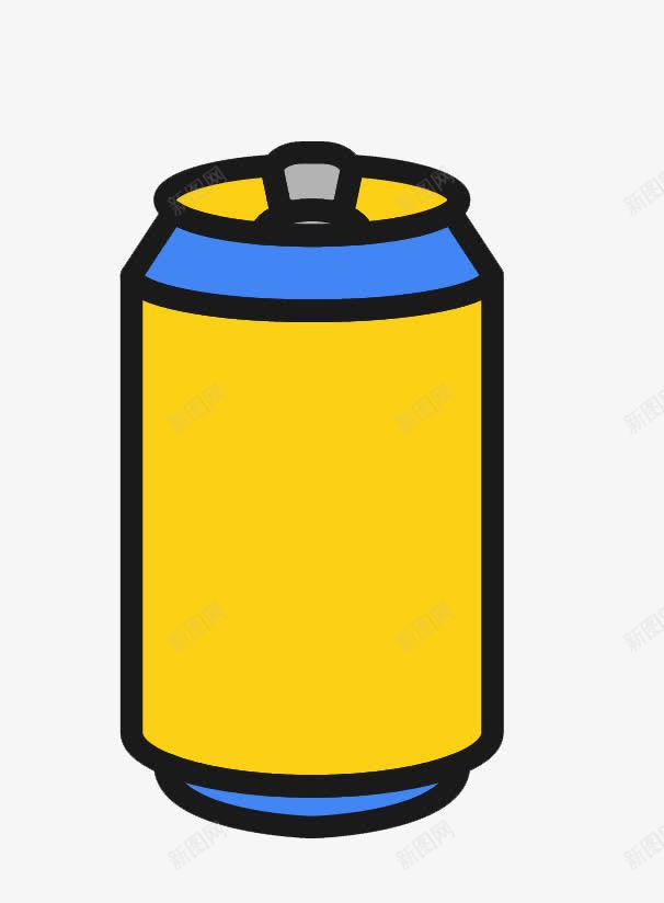 黄色易拉罐png免抠素材_新图网 https://ixintu.com PNG 声音 手绘 易拉罐 易拉罐贴纸 瓶子