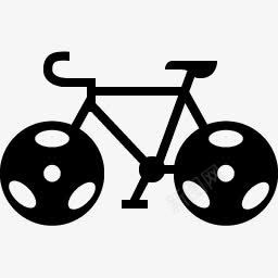 骑自行车MetroRasterSporticons图标图标