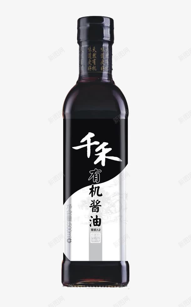 有机酱油png免抠素材_新图网 https://ixintu.com 产品实物 有机 酱油 黑色