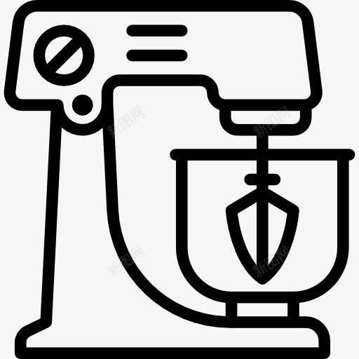 搅拌机图标png_新图网 https://ixintu.com 厨具 器皿 工具 搅拌机 烹饪用具 面粉搅拌