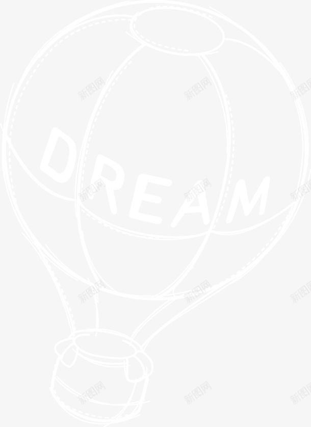 简绘热气球图标png_新图网 https://ixintu.com 热气球 白线 简绘