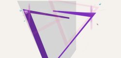 粉色紫色三角形素材