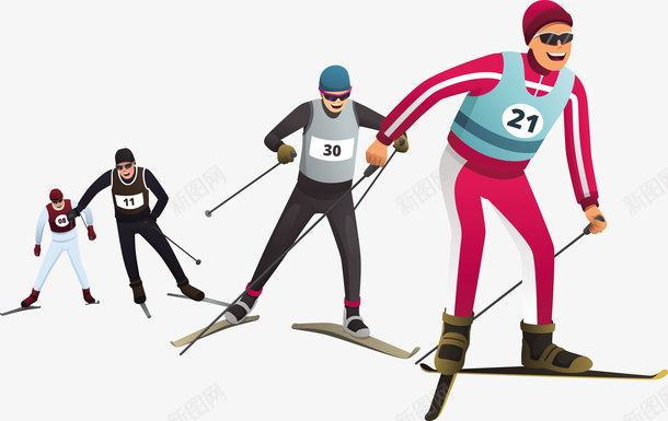 几个滑雪运动员矢量图eps免抠素材_新图网 https://ixintu.com 几个运动员 滑雪 滑雪运动员 矢量滑雪 运动员 运动员PNG 矢量图