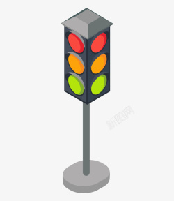 交通指示灯卡通红绿灯高清图片