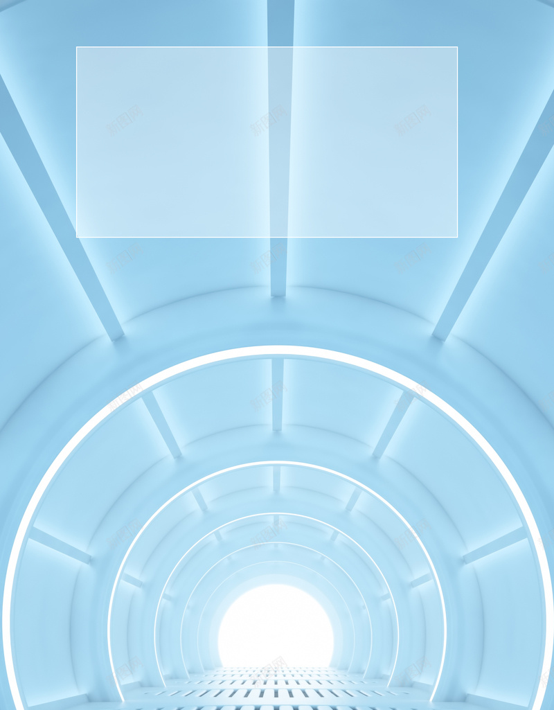 简约时尚大气蓝色隧道广告psd设计背景_新图网 https://ixintu.com 商务 大气 小清新 广告 建筑 时尚 简约 蓝色隧道 隧道