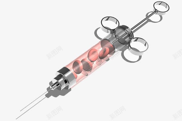 血小板注射器png免抠素材_新图网 https://ixintu.com 医疗 基因检测 血液 针筒