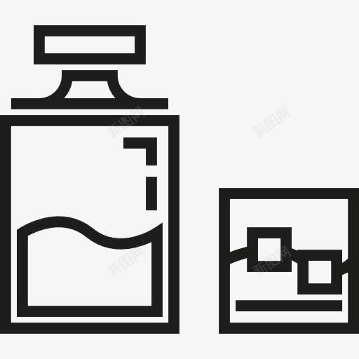 威士忌图标png_新图网 https://ixintu.com 酒 酒精 酒精饮料 食品 食品和餐厅 饮料瓶