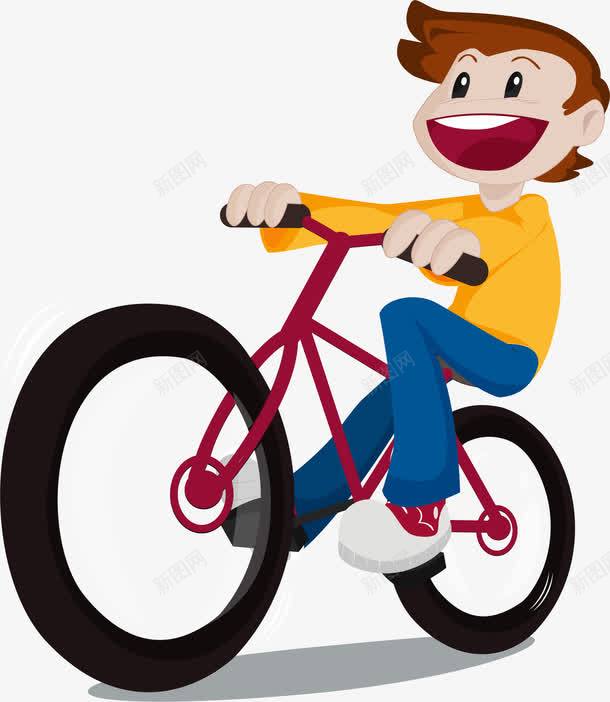 绿色出行png免抠素材_新图网 https://ixintu.com 单车 卡通 学骑车 绿色出行 脚踏车 自行车 骑行者 骑车