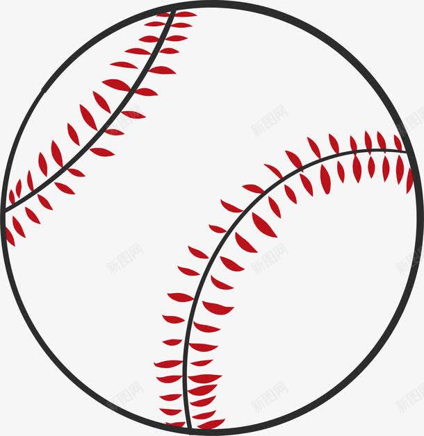 手绘棒球png免抠素材_新图网 https://ixintu.com 一个棒球 圆形棒球 手绘棒球 棒球 矢量素材