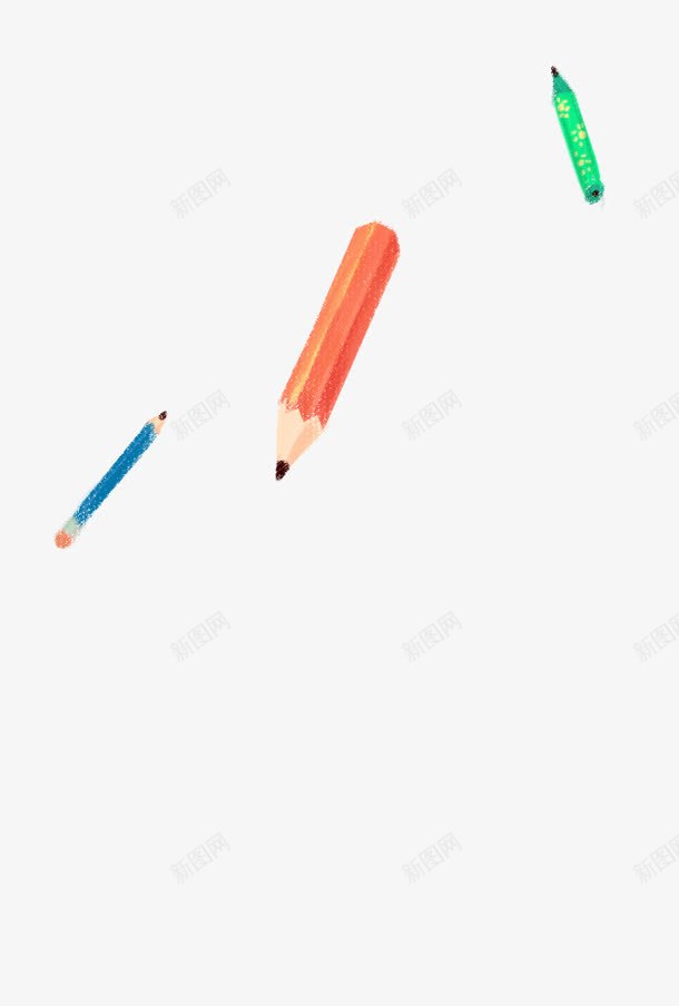 彩色飞舞的铅笔png免抠素材_新图网 https://ixintu.com 彩色 铅笔 飞舞