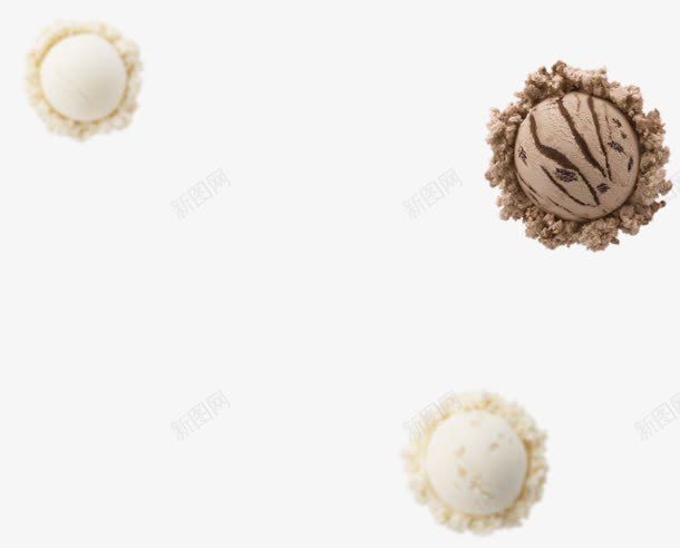 奶油巧克力冰淇淋球png免抠素材_新图网 https://ixintu.com 冰淇淋 奶油 巧克力