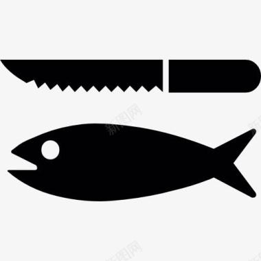鱼和一把刀图标图标
