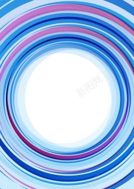 矢量蓝紫色圆环创意背景背景