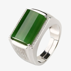 绿宝石装饰绿宝石戒指高清图片