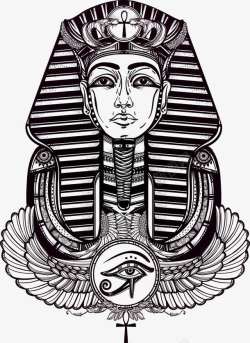 埃及女王手绘埃及艳后高清图片
