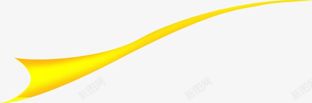黄色卡通唯美丝带创意png免抠素材_新图网 https://ixintu.com 丝带 创意 卡通 黄色