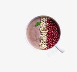 红豆薏米糊素材