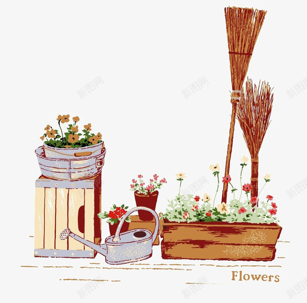 水彩手绘家用工具png免抠素材_新图网 https://ixintu.com 家用工具 手绘 水彩 素材