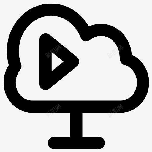 云计算图标png_新图网 https://ixintu.com 云存储 云计算 多媒体 技术 数据存储 文件存储 视频播放器