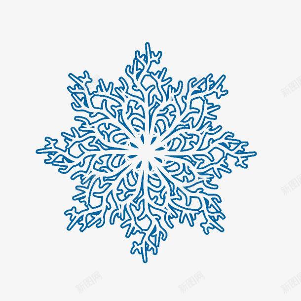 雪花png免抠素材_新图网 https://ixintu.com 六角雪花 蓝色雪花 装饰 雪花