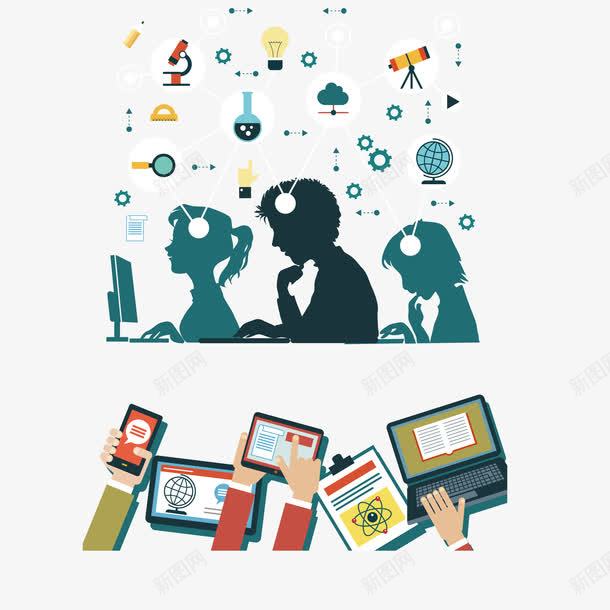 读书的书呆子矢量图ai免抠素材_新图网 https://ixintu.com 劲椎 思考 手机查询 矢量源文件素材 矢量图