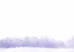 紫色梦幻手彩风景素材