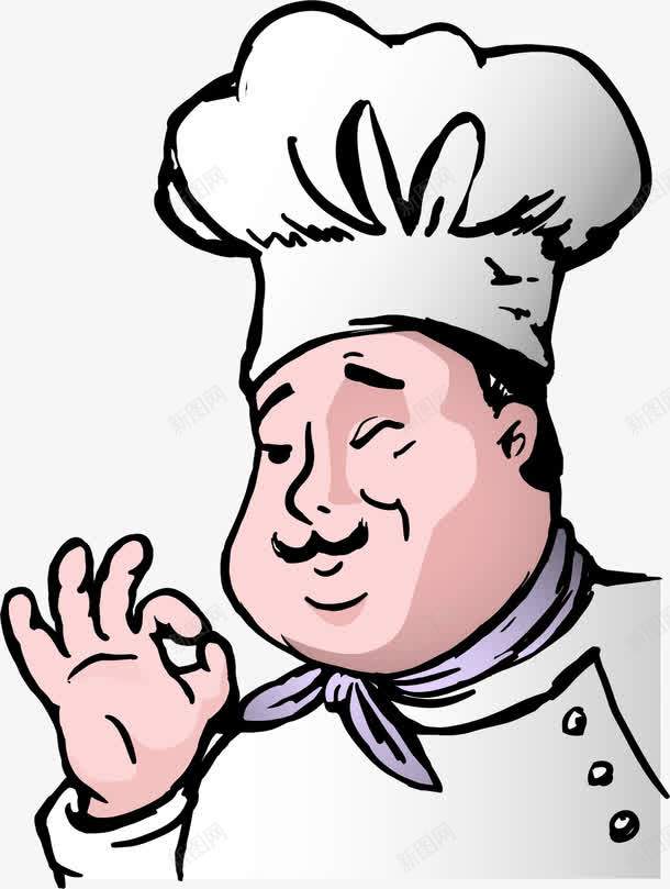 厨师png免抠素材_新图网 https://ixintu.com foodie 卡通 厨师 素描 美食家