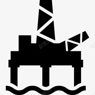石油开采在海图标图标