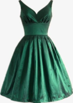 女式裙子绿色时尚女式裙子高清图片