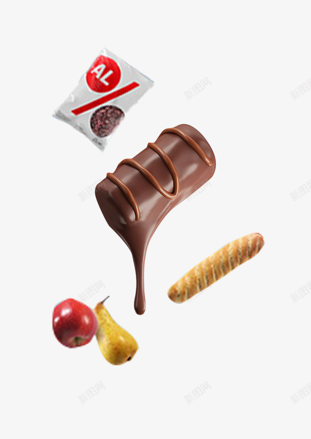 巧克力面包水果png免抠素材_新图网 https://ixintu.com 巧克力 水果 面包