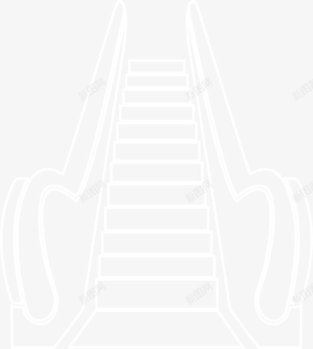 公共场所手扶梯png免抠素材_新图网 https://ixintu.com 上楼 下楼 传送带 公共场所 卡通 手扶梯 楼梯 电梯 自动扶梯