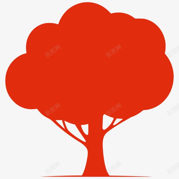 树轮廓图png免抠素材_新图网 https://ixintu.com 免扣 广告设计 树形图 树轮廓
