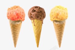 矢量甜筒彩色冰淇淋高清图片