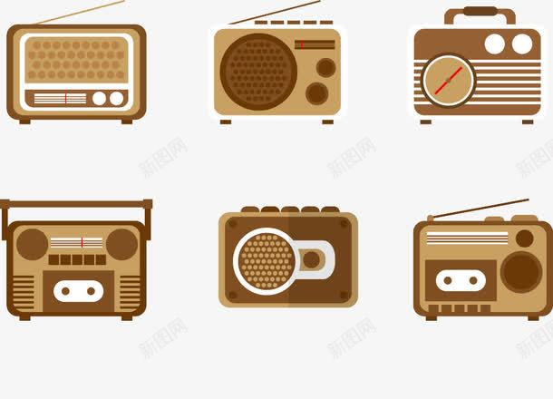 老式收音机png免抠素材_新图网 https://ixintu.com 复古 收音机 机器 老式
