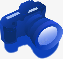立体相机25D立体相机装饰矢量图高清图片