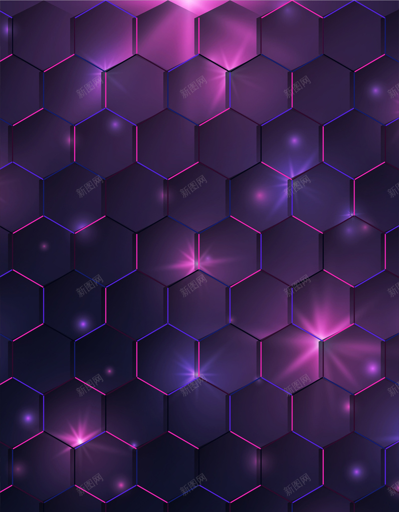 紫色渐变时尚创意几何样式背景矢量图ai设计背景_新图网 https://ixintu.com 光点 几何 几何元素 几何物体 创意 展板背景 形状 抽象 时尚 海报背景 渐变 空间 紫色 矢量图