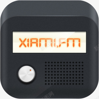 手机虾米FM应用logo图标图标