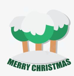 圣诞树LOGO圣诞节快乐卡通LOGO图标高清图片