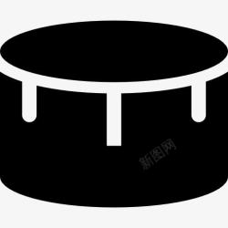 打击乐器的鼓手小鼓图标高清图片