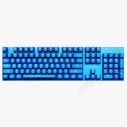 物理键盘蓝色键盘高清图片