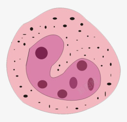 可爱粉红色医学细胞图形素材