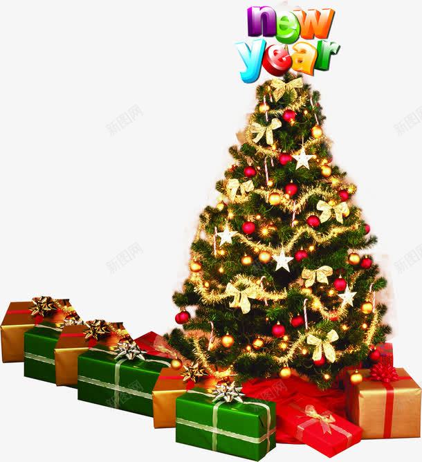 圣诞树圣诞狂享夜png免抠素材_新图网 https://ixintu.com 图片 圣诞 圣诞树