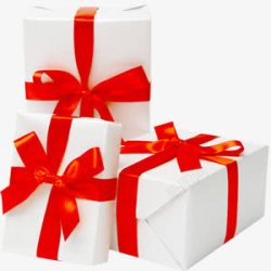 红白相间礼物盒红白礼物盒堆高清图片