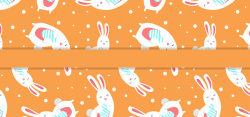 芦荟高清素材兔子圆点橙色小清新海报banner矢量图高清图片