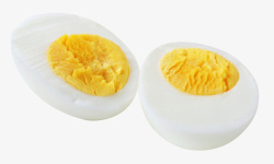 鸡蛋切开切开的黄蛋高清图片