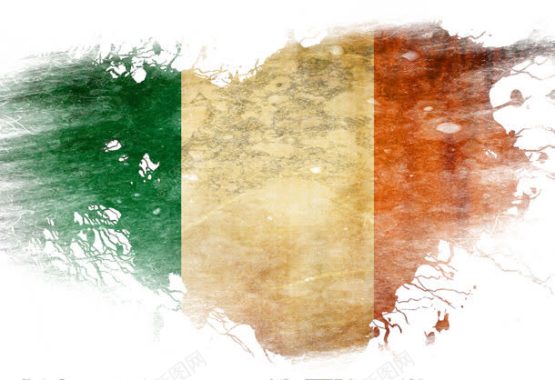 爱尔兰国旗图案背景