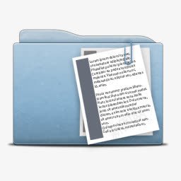 文件夹蓝色的面对面图标png_新图网 https://ixintu.com blue document file folder paper 文件 文件夹 文档 纸 蓝色的