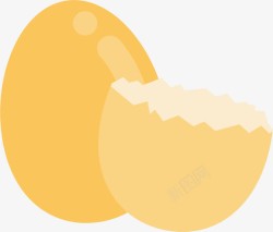卡通小鸡蛋壳鸡蛋壳鸡蛋图标高清图片