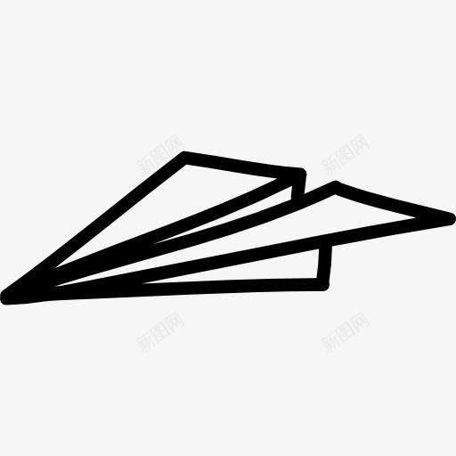 纸飞机的手绘轮廓图标png_新图网 https://ixintu.com 形状 手绘 纸飞机 飞机的轮廓