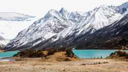 西藏然乌湖风景一素材